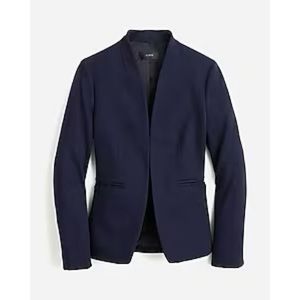 J Crew Women's Going-out blazer in stretch twill Navy Blue Plus Size 22